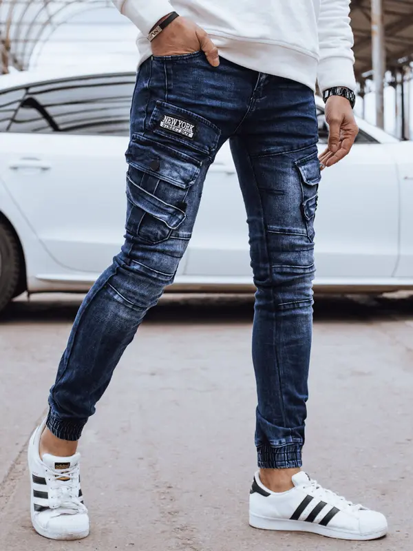 DStreet Muške plave traperice s džepovima