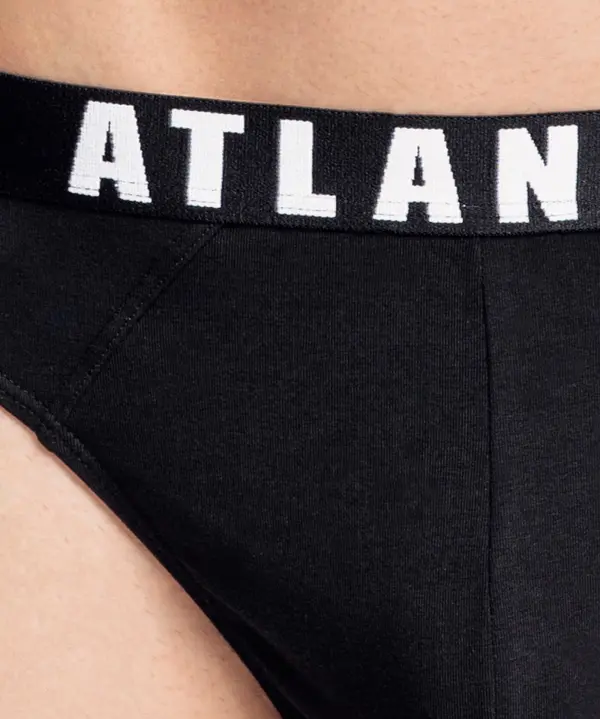 Atlantic Muške sportske gaćice ATLANTIC 3Pack - crno