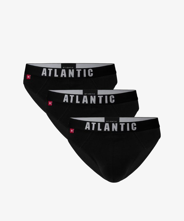 Atlantic Muške sportske gaćice ATLANTIC 3Pack - crno