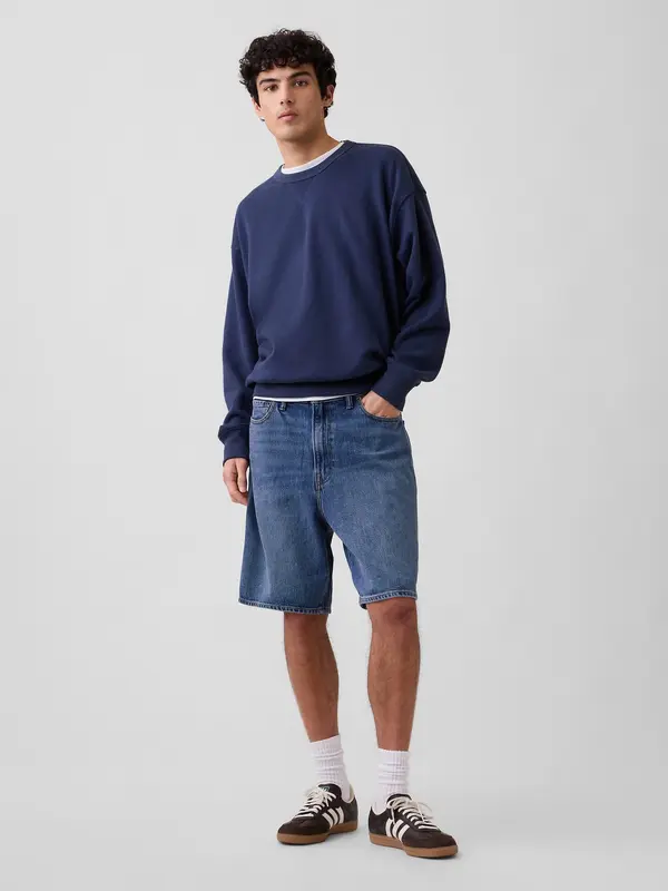 GAP Muške traper kratke hlače GAP Loose SuperSoft