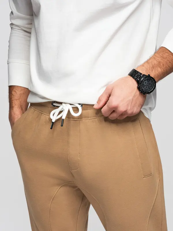 Ombre Muške trenirke Ombre BASIC - smeđe