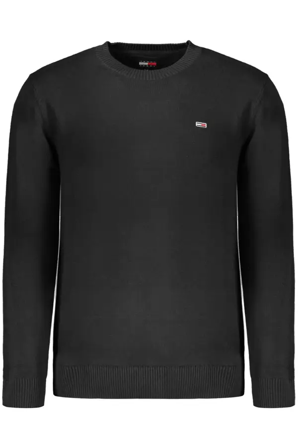 Tommy Hilfiger Jeans Muški crni džemper Tommy Hilfiger