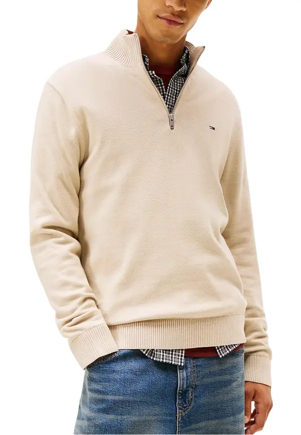 Tommy Hilfiger Jeans Muški džemper s poluzatvaračem Tommy Hilfiger