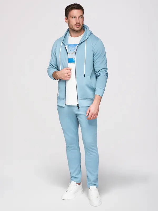 Ombre Muški Ombre set: majica s patentnim zatvaračem i hlače