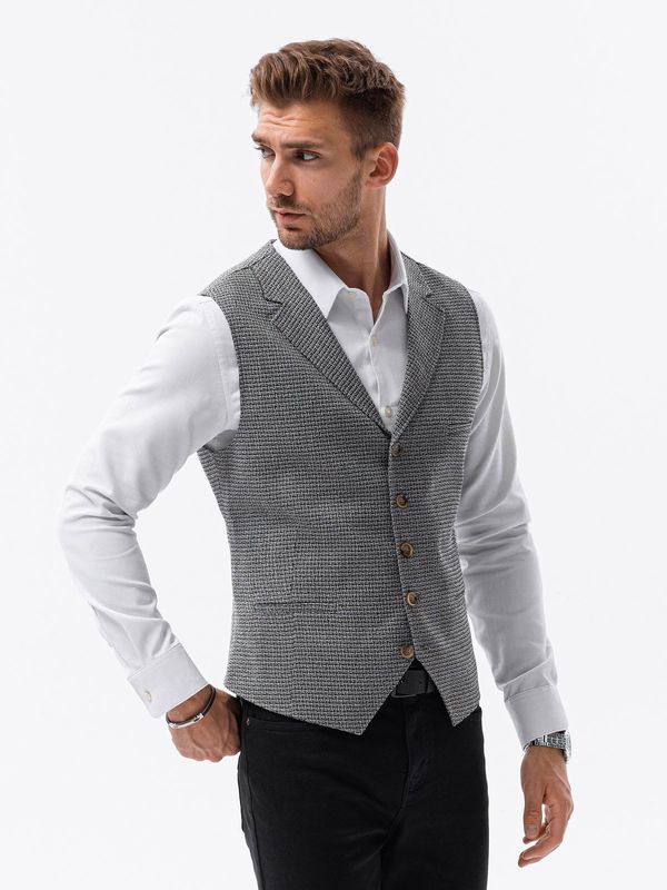 Ombre Muški prsluk Ombre Buttoned