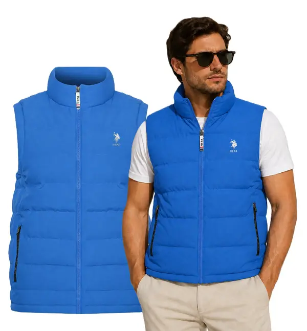 US Polo Assn Muški prsluk US Polo Assn. svijetloplave boje