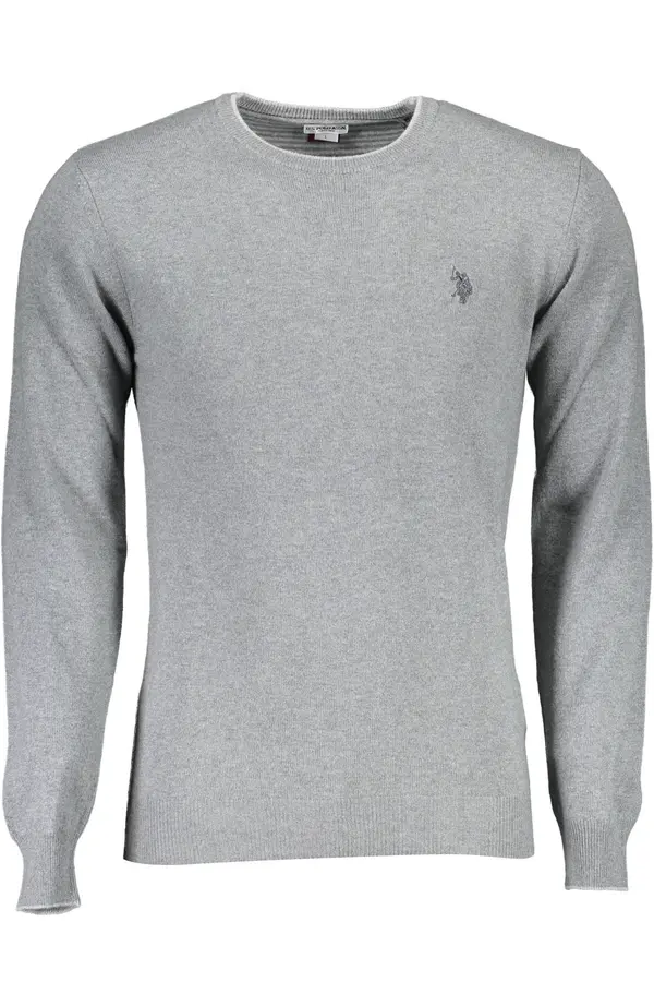 U.S. Polo Assn. Muški sivi džemper s V-izrezom