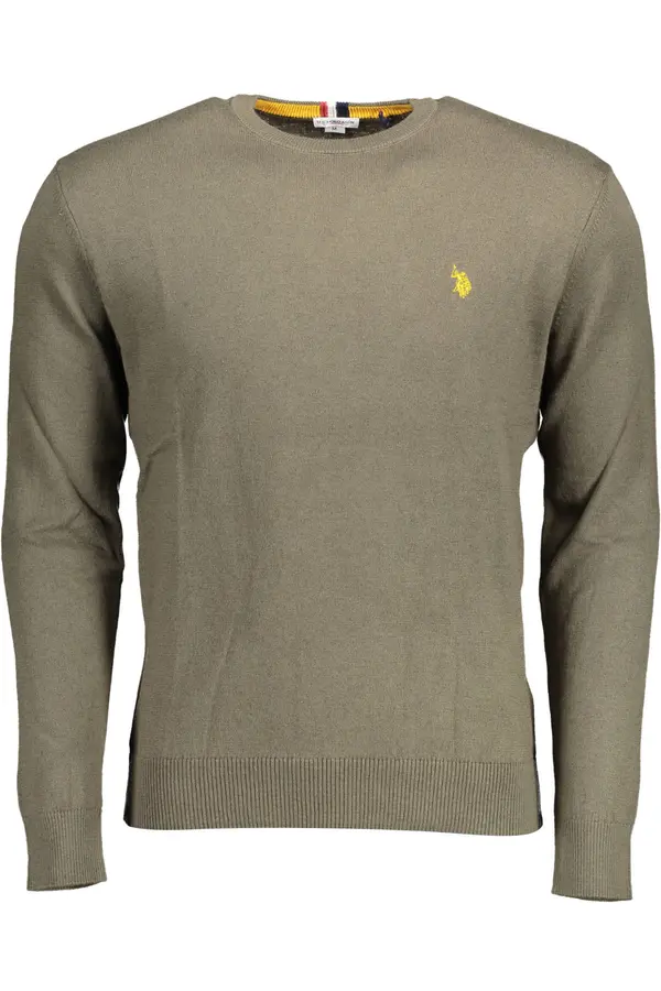 U.S. Polo Assn. Muški zeleni džemper s V-izrezom