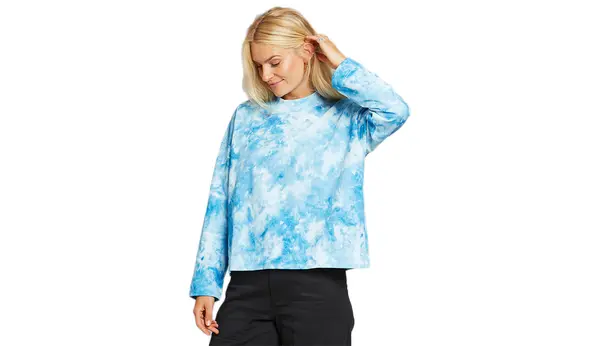 Dedicated Namjenska Lerdala plava majica širokog kroja s tie-dye uzorkom