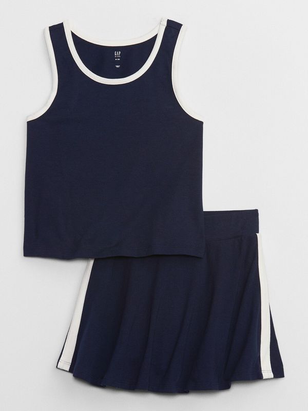 GAP Navy blue girly tank top and short skirt GAP