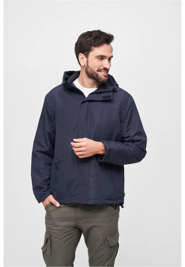 Brandit Navy windbreaker with front zipper