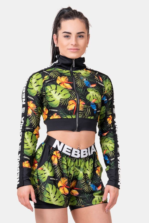 NEBBIA Nebbia High-energy crop jacket 564 jungle green XS