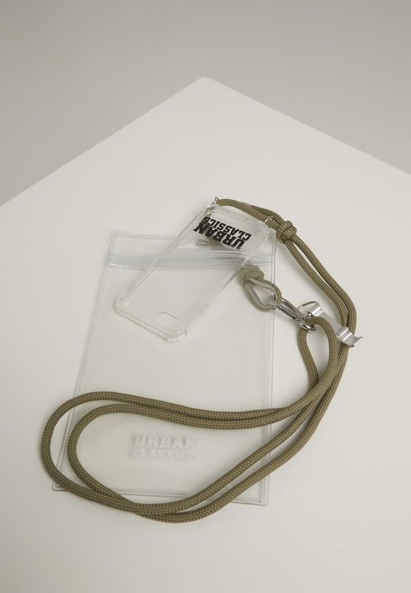 Urban Classics Necklace for Phone Accessories I Phone 8 Transparent/Olive