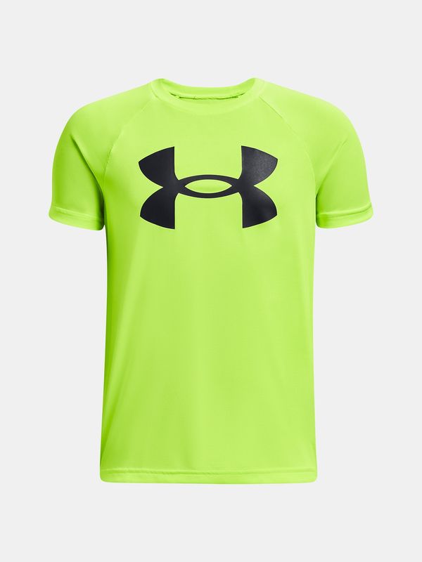 Under Armour Neon green boys' T-shirt Under Armour UA Tech Twist SS