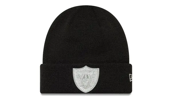 New Era New Era Knit NFL metalik kapa, crna