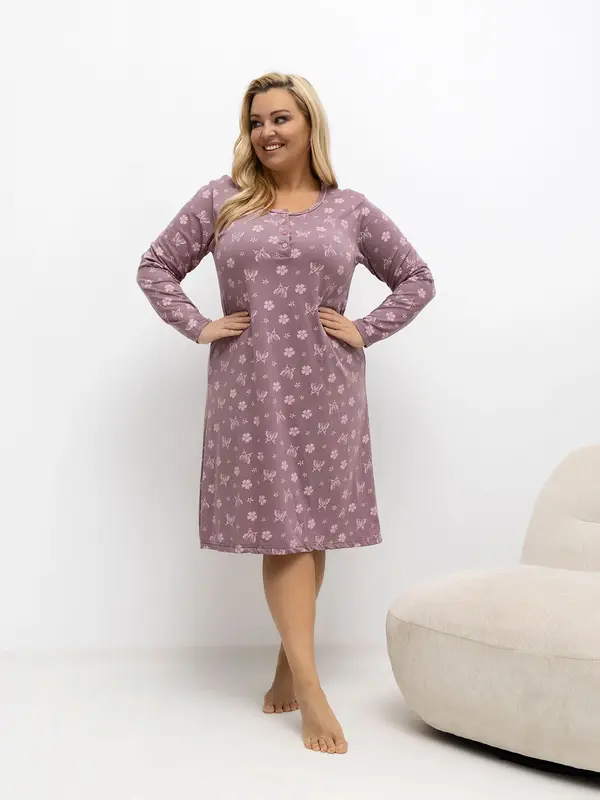 Forever Pink Nightgown-DU-KN-FP-603.15P-dark pink