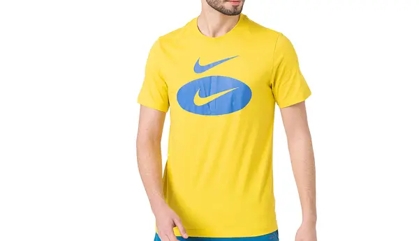 Nike Nike NSW Swoosh Oval majica kratkih rukava žuta