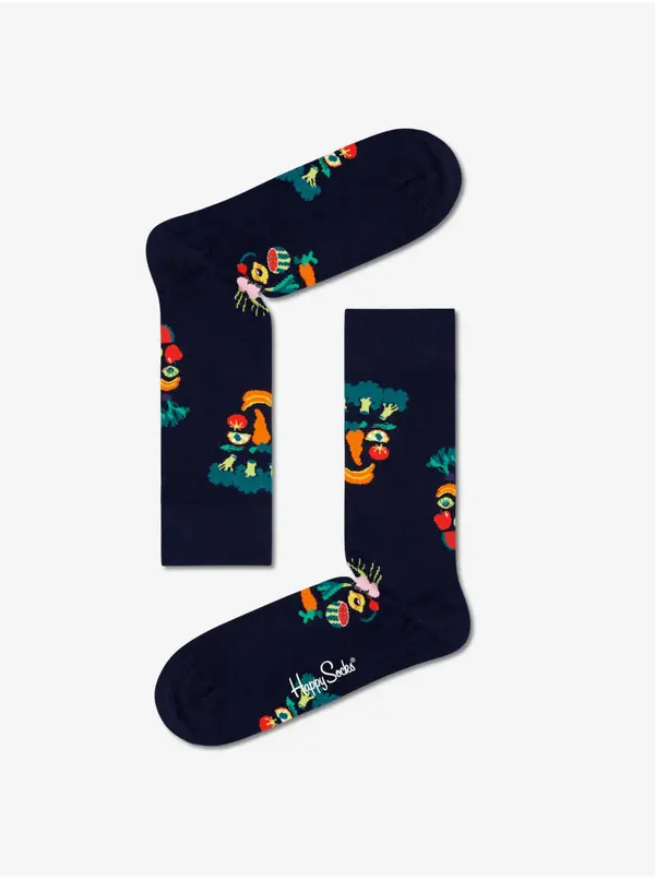 Happy Socks Nogavice - Happy Socks Healthy Glow Sock Blue Plava