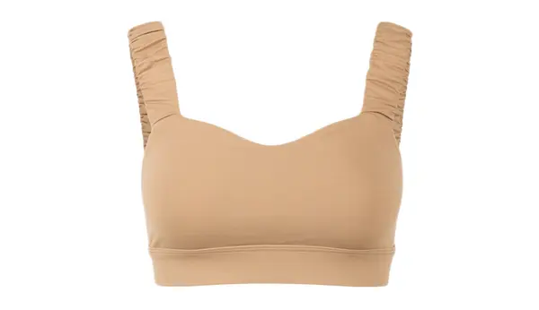 Norba Clothing Norba Ruffle Wave grudnjak pijesak svijetlosmeđe boje