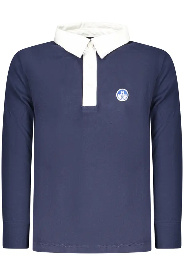 North Sails NORTH SAILS KIDS' LONG-SLEEVED POLO SHIRT, BLUE