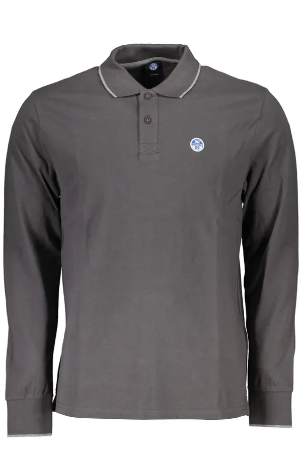 North Sails NORTH SAILS MEN'S LONG SLEEVED POLO SHIRT GRAY