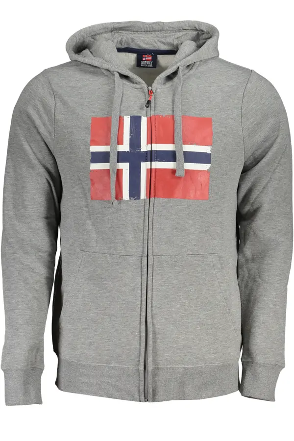 NORWAY 1963 NORWAY 1963 MEN'S GRAY ZIP SWEATSHIRT
