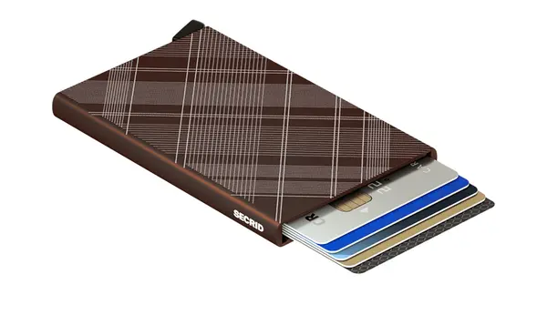 Secrid Novčanik Secrid Cardprotector Laser tartan smeđi