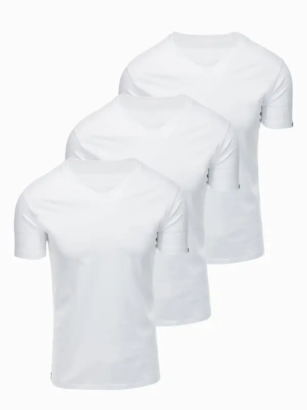 Ombre Ombre BASIC muške majice s V-izrezom - set od 3