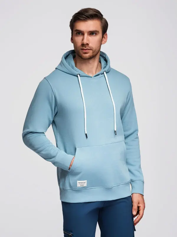 Ombre Ombre Men's BASIC kangaroo sweatshirt with hood
