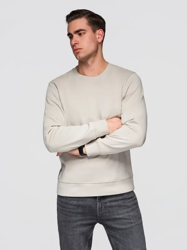 Ombre Ombre Men's BASIC sweatshirt with round neckline OM-SSBN-0271