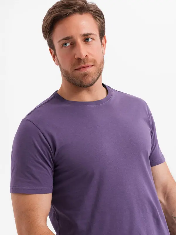 Ombre Ombre Men's classic cotton BASIC T-shirt - purple