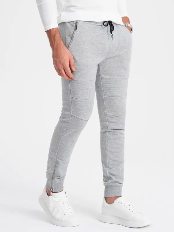 Ombre Ombre Men's jogger sweatpants - grey melange