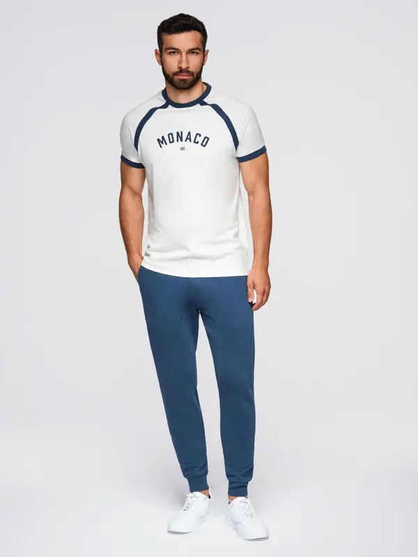 Ombre Ombre Men's jogger sweatpants - navy blue