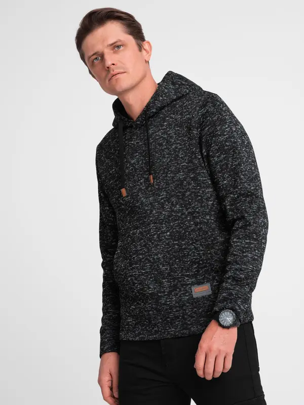 Ombre Ombre Men's non-stretch kangaroo hooded sweatshirt