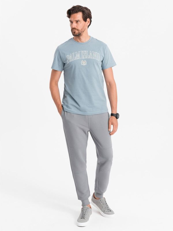 Ombre Ombre Men's ottoman fabric sweatpants - gray