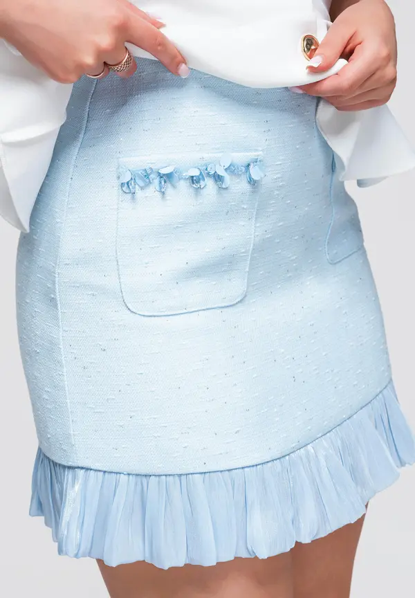 Ombre Ombre mini suknja visokog struka