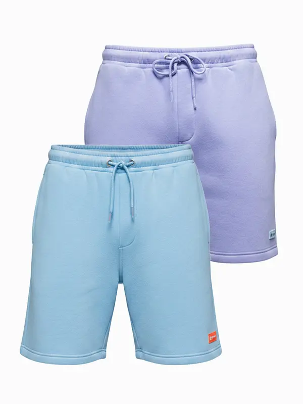 Ombre Ombre set od dvije unisex kratke hlače s elastičnim pojasom