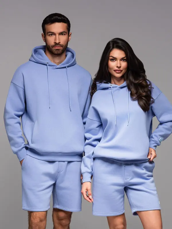 Ombre Ombre Unisex sweatshirt with hood and pockets - lavender
