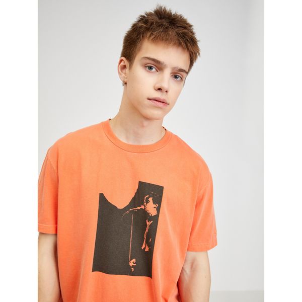 Diesel Orange Men's T-Shirt Diesel - Mens