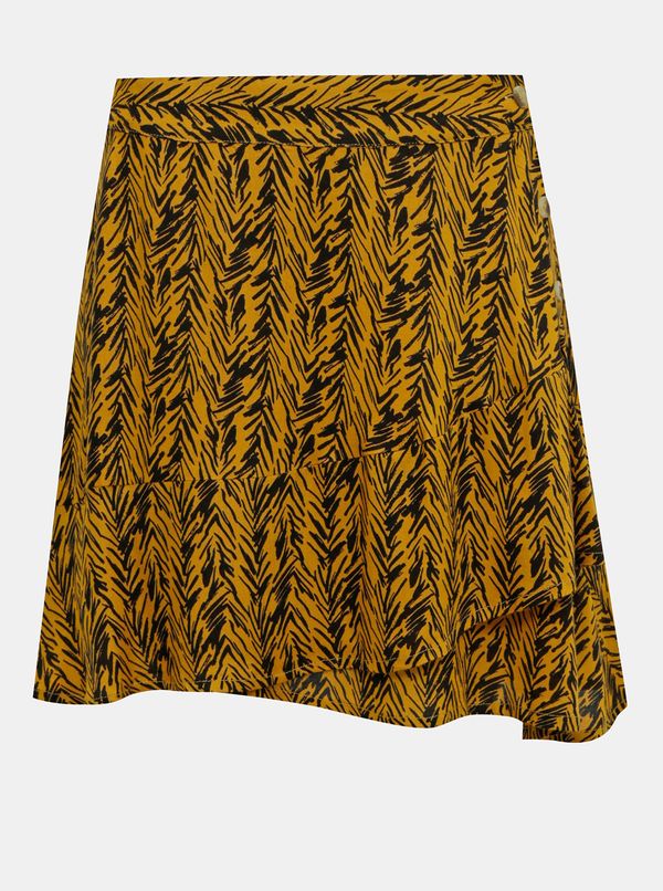 Noisy May Orange Patterned Skirt Noisy May Beagle - Women