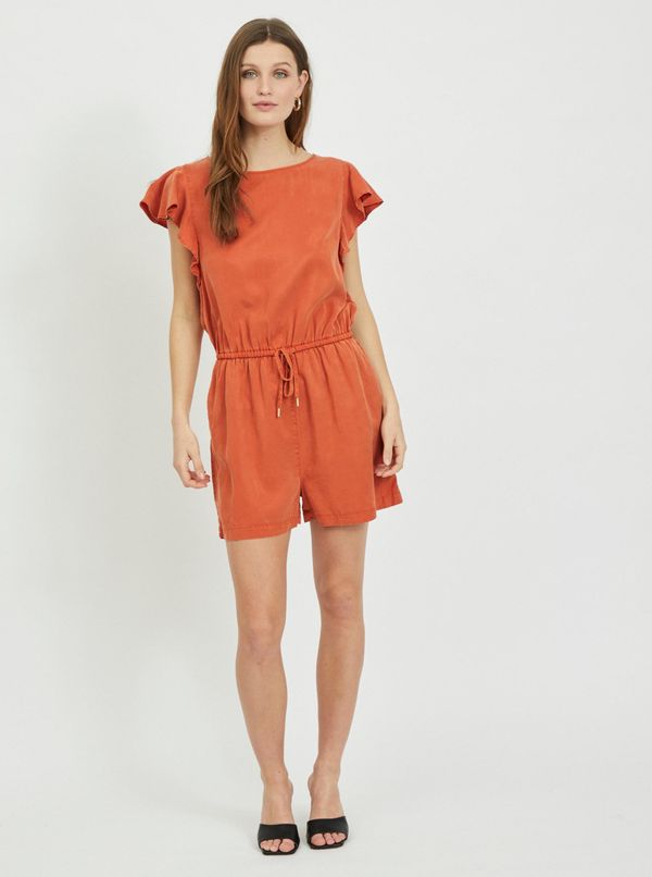 Vila Orange short overall with tie VILA Isabel - Ladies