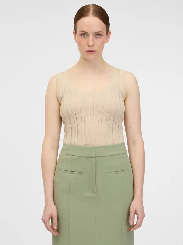Orsay Orsay Beige Women's Top - Ladies