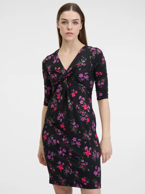 Orsay Orsay Black Women's Floral Dress - Women's