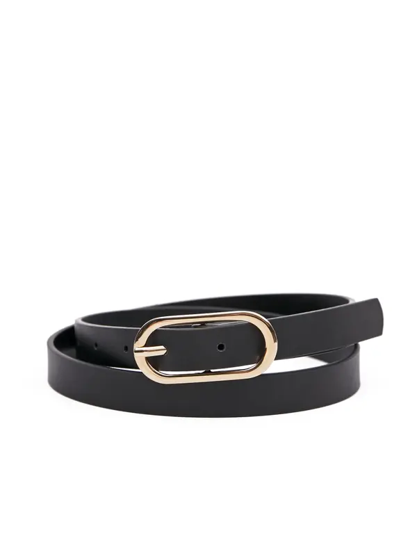 Orsay Orsay Black Women's Leather Belt - Women's