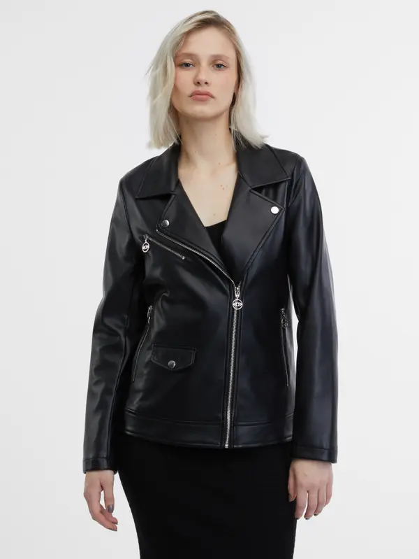 Orsay Orsay Black Women's Leatherette Jacket - Women's