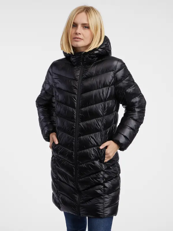 Orsay Orsay Black Women's Quilted Coat - Women's