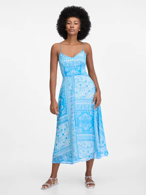 Orsay Orsay Blue Women's Midi Dress - Women's