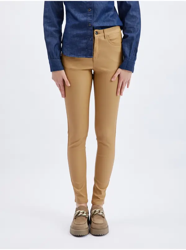 Orsay Orsay Brown Women's Skinny Fit Pants - Ladies