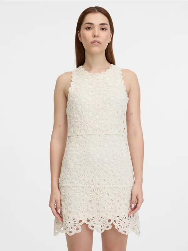 Orsay Orsay Cream Women's Knee-Length Dress - Women's