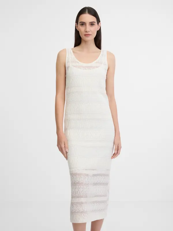 Orsay Orsay Cream Women's Midi Dress - Women's